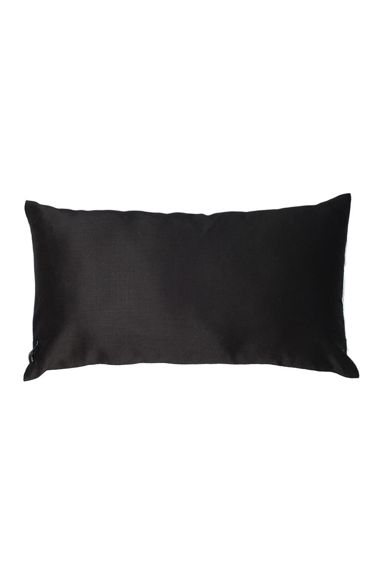 Pima Lineas Lumbar Pillow, Alternate, color, Ivory/Black