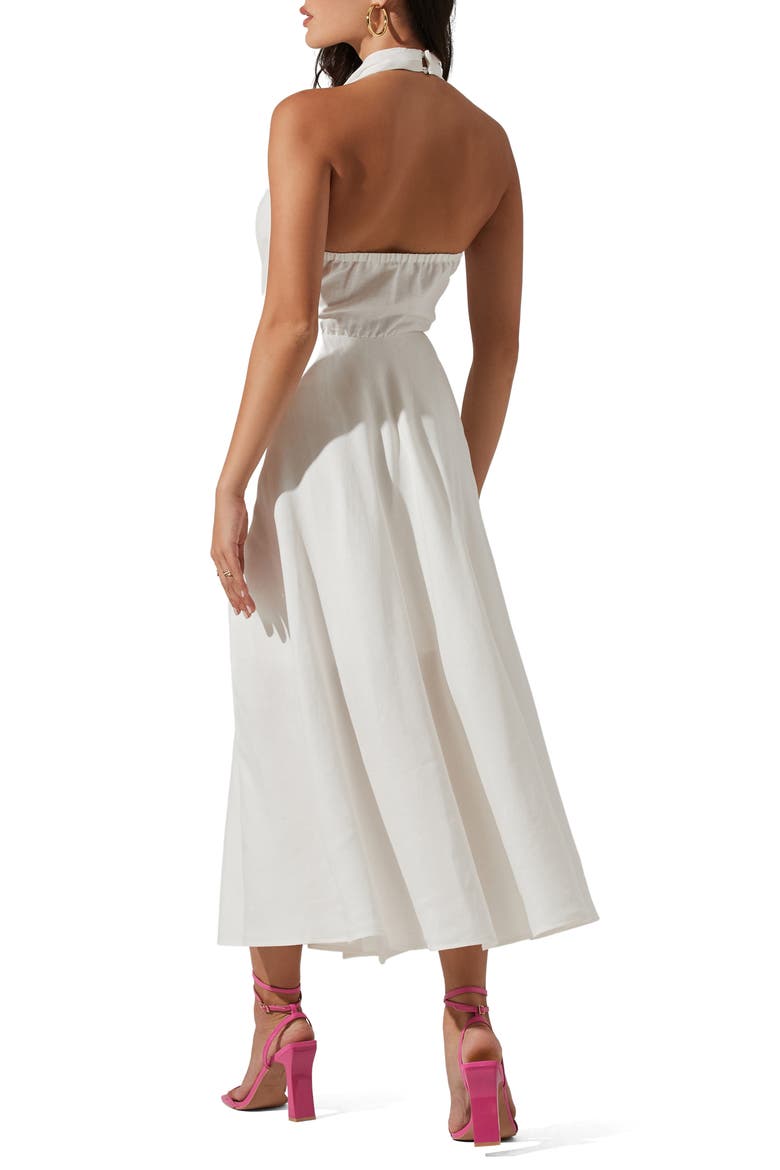 Keava Halter Dress, Alternate, color, WHITE