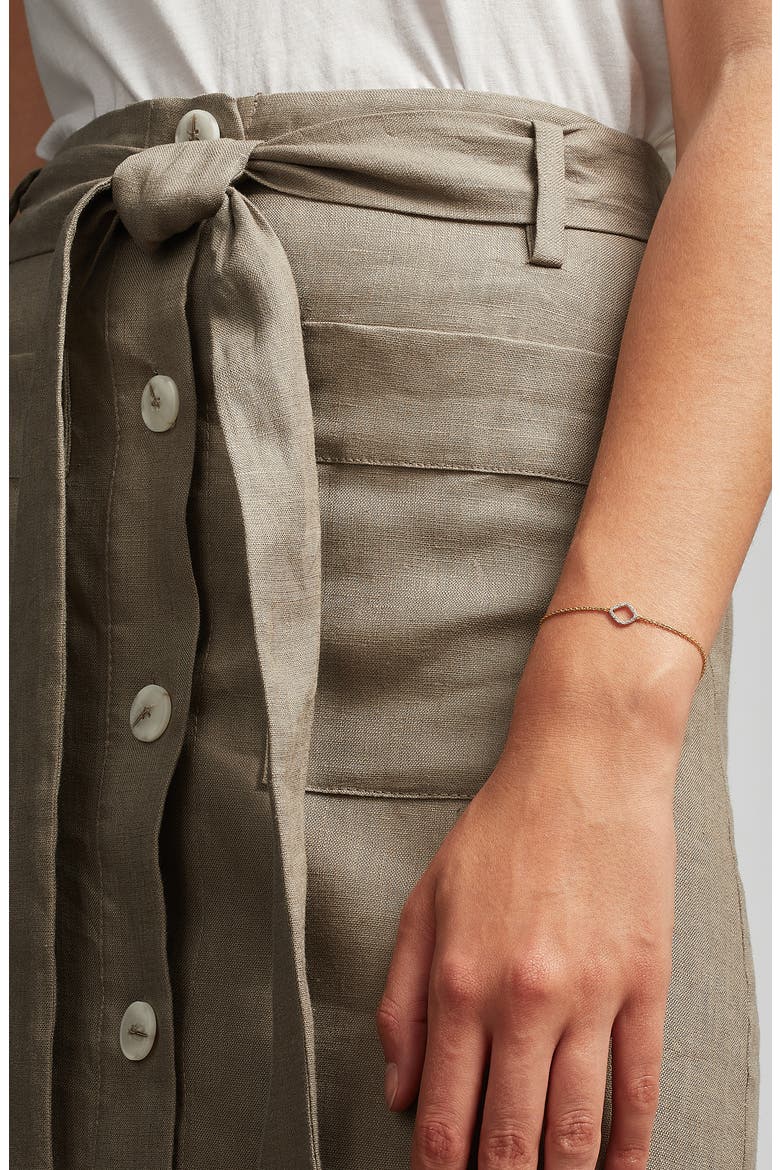 Riva Mini Kite Diamond Bracelet, Alternate, color, GOLD