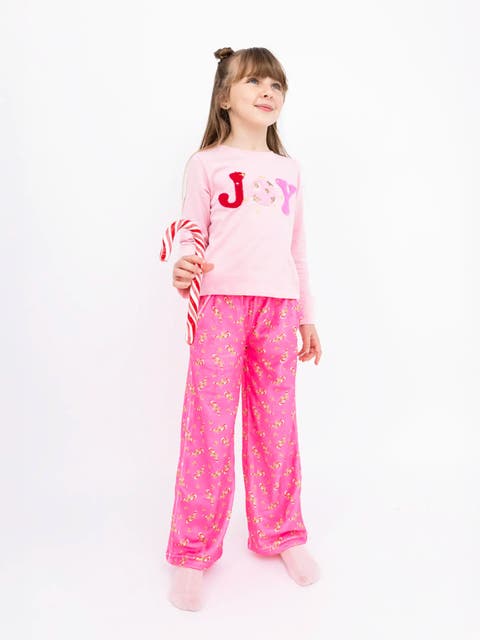 Plush Candy Cane loungewear pant