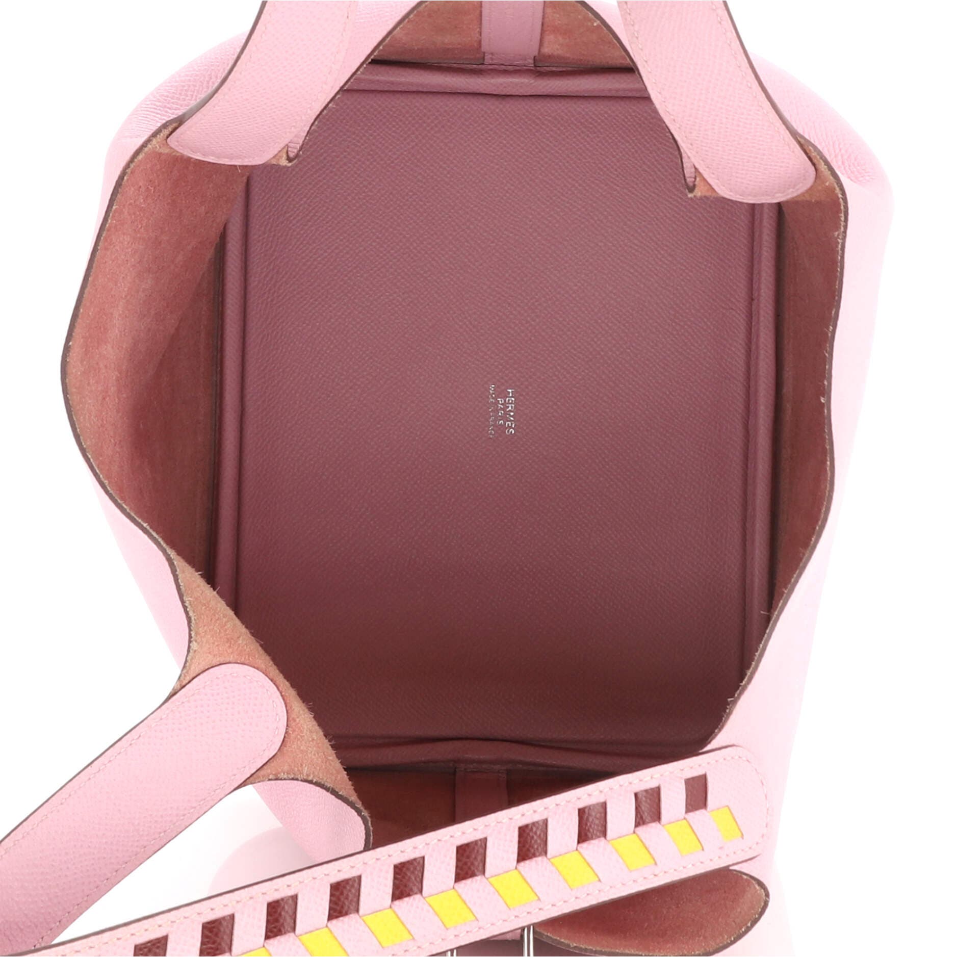 Picotin Lock Bag Tressage Epsom MM, Alternate, color, Pink