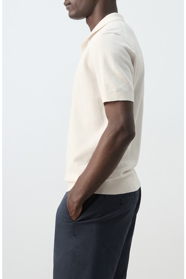 Fine Knit Polo, Alternate, color, IVORY WHITE