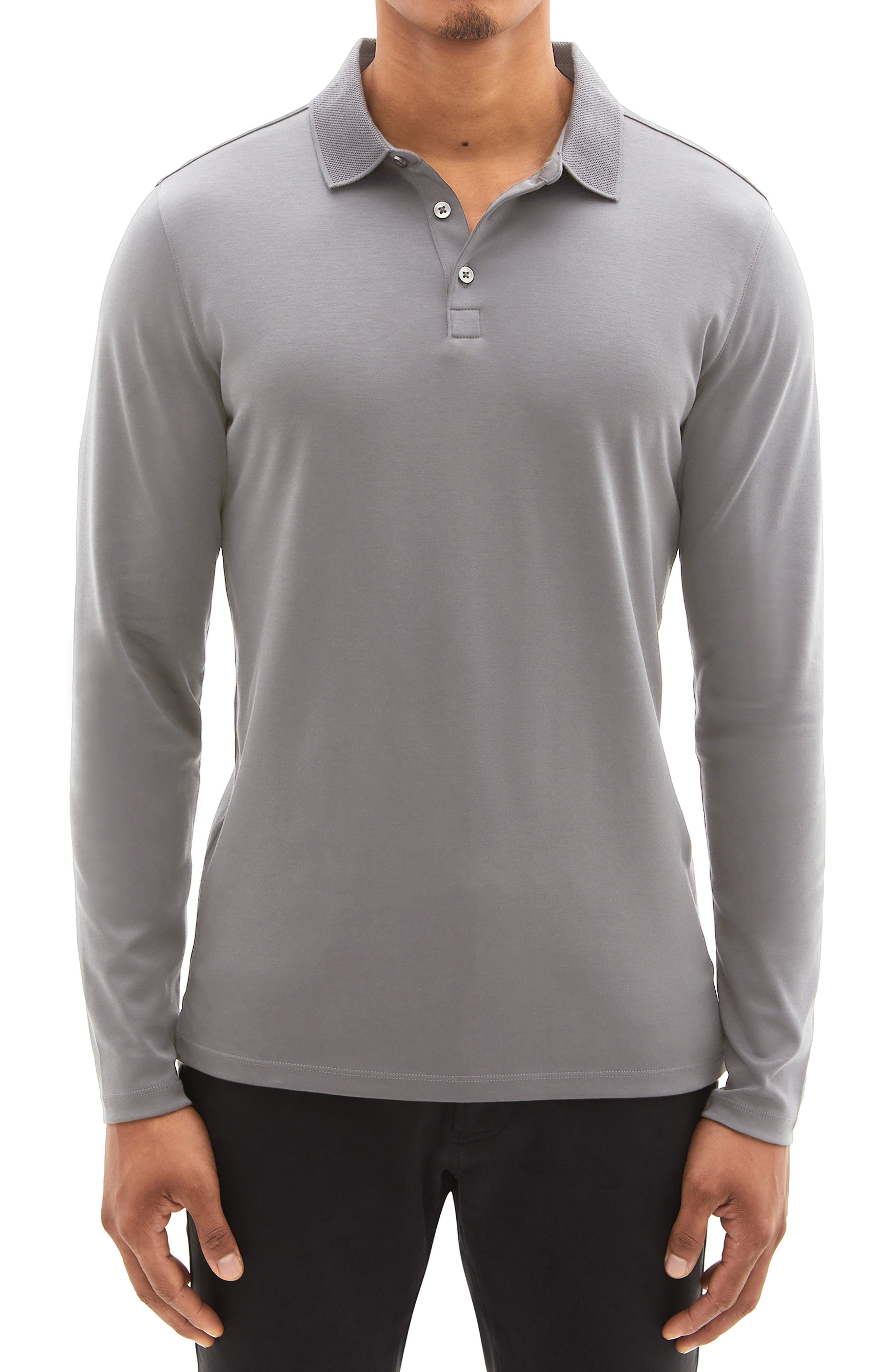 Robert Barakett Georgia Long Sleeve Polo