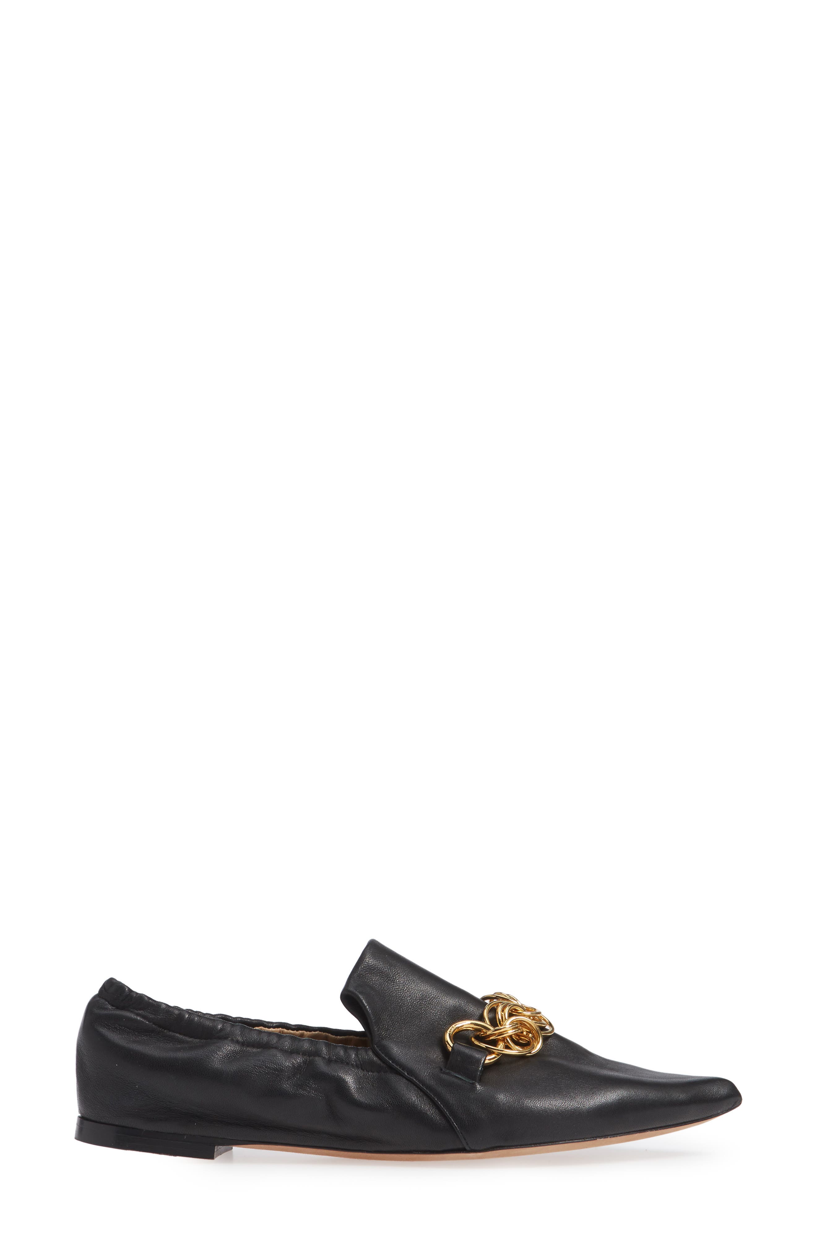 Chloé Reese Chain Bit Loafer Flat, Alternate, color, 