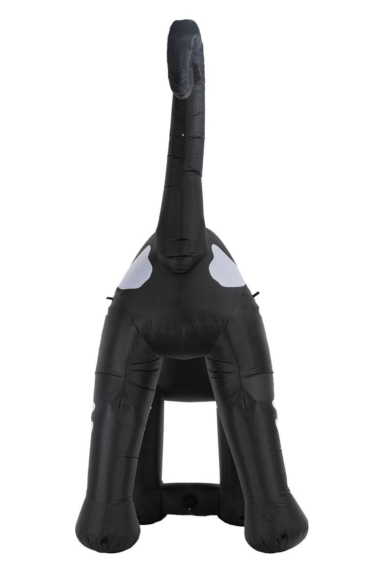 11FT Lighted Inflatable Giant Skeleton Cat Garden Decor, Alternate, color, Blue