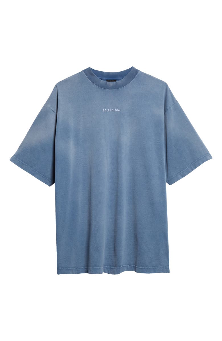 Balenciaga Gender Inclusive Medium Fit Embroidered Logo T-Shirt, Alternate, color, 