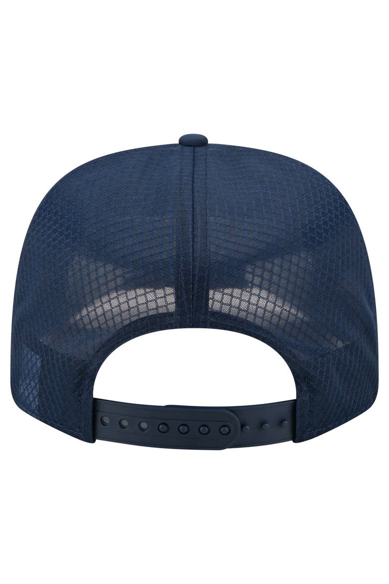 Men's New Era College Navy Seattle Seahawks Micro Badge 9SEVENTY Adjustable Hat, Alternate, color, College Navy