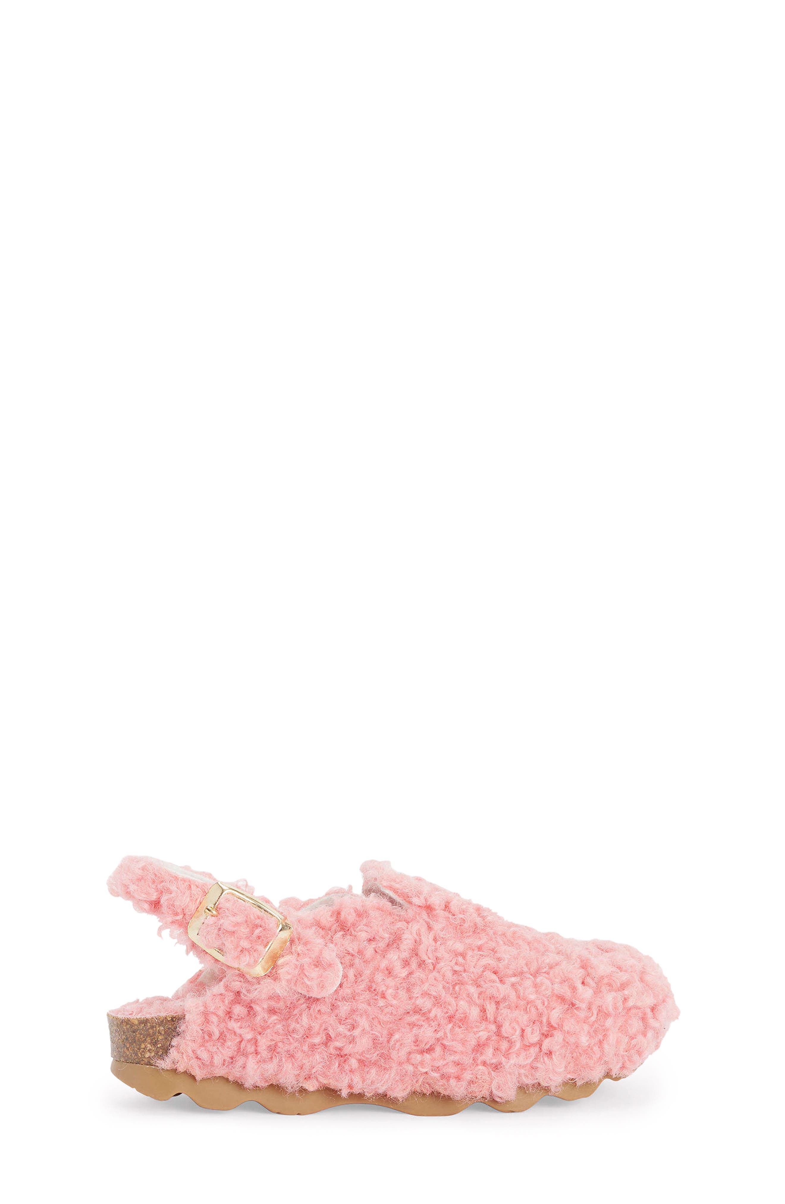 Kids' Cosy Borg Slipper, Alternate, color, PINK