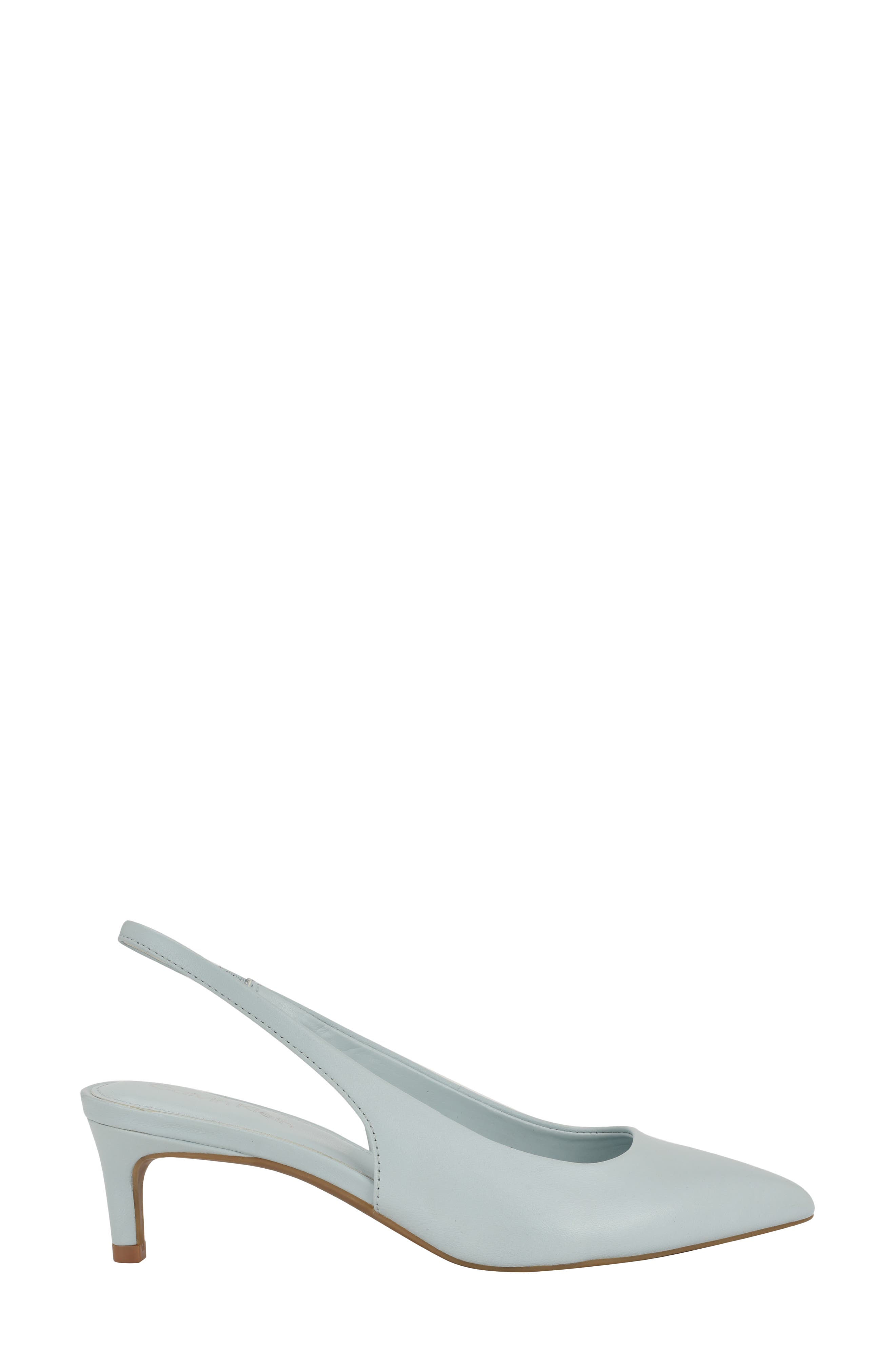 Dainty Kitten Heel Pointed Toe Slingback Pump, Alternate, color, LIGHT GREEN