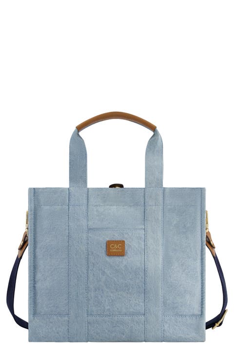 Medium Denim Tote Bag
