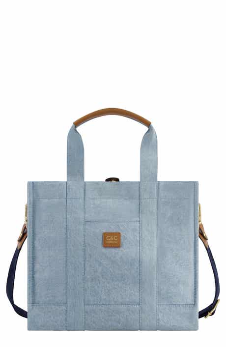 C & C California Medium Denim Tote Bag