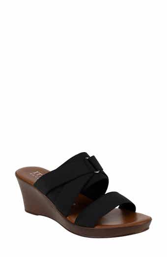 ITALIAN SHOEMAKERS Clous Wedge Sandal