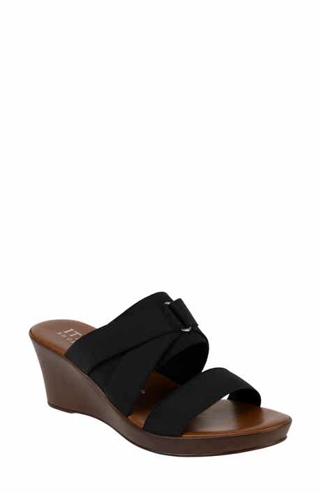 ITALIAN SHOEMAKERS Clous Wedge Sandal