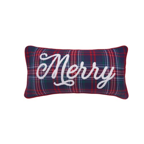 C & F Home C&f Home Plaid Typographical Decorative Throw Pillows In Multi