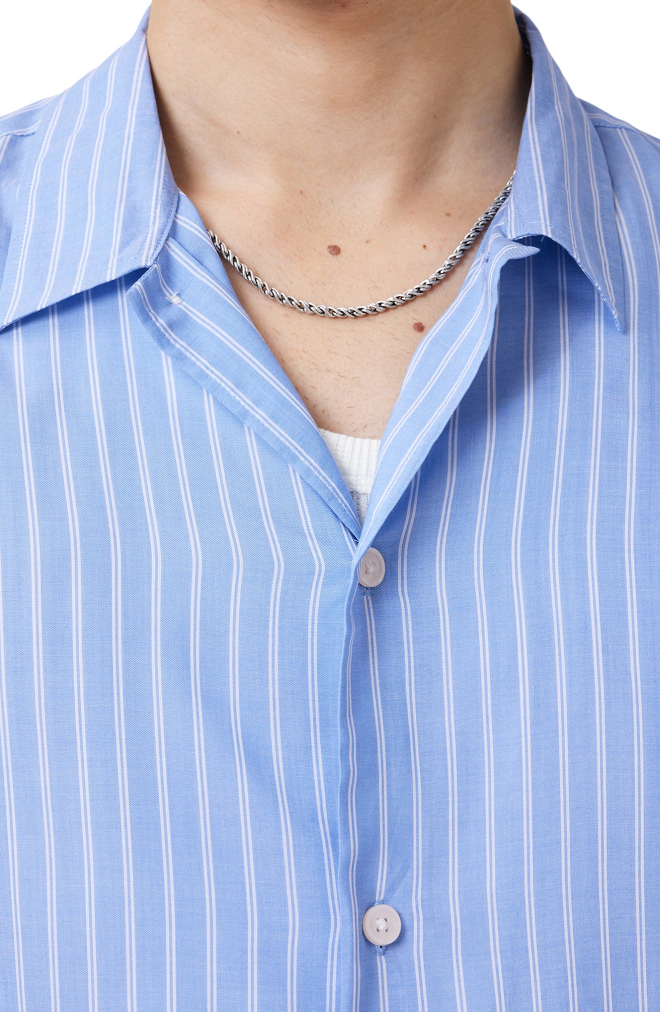 Arran Stripe Short Sleeve Button-Up Shirt - image 4