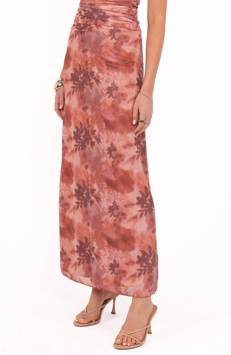 Petal & Pup Bloise Floral Print Maxi Skirt, Alternate, color, Blurred Botanics