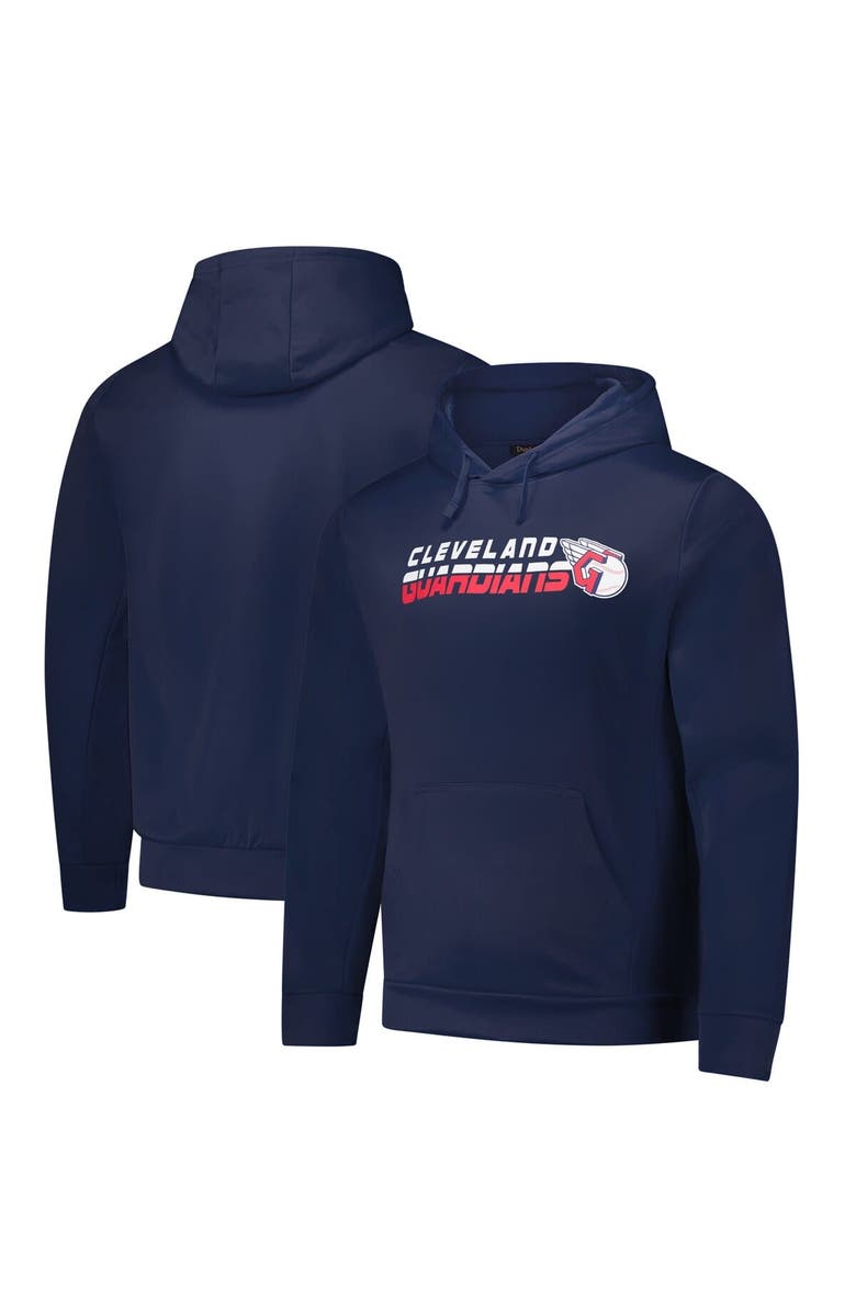 DUNBROOKE Men's Dunbrooke Navy Cleveland Guardians Champion Pullover Hoodie, Alternate, color, Navy