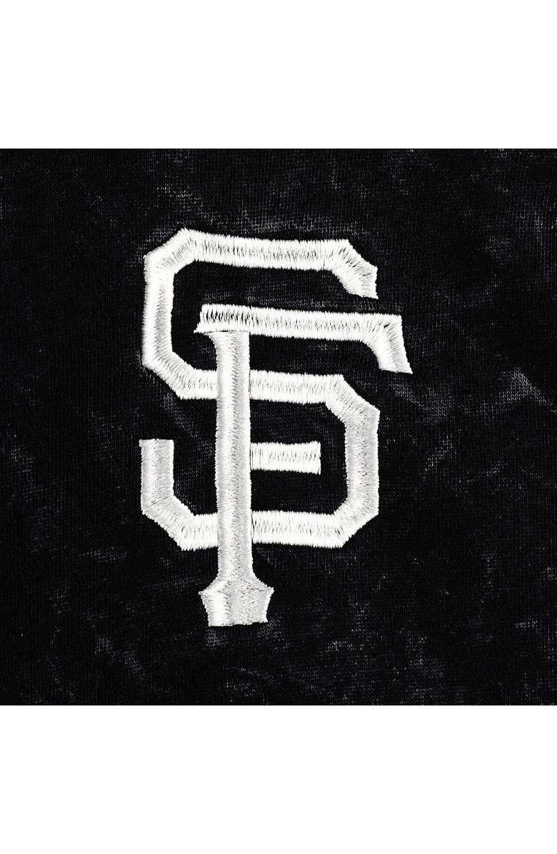 THE WILD COLLECTIVE Women's The Wild Collective Black San Francisco Giants Marble Pullover Hoodie, Alternate, color, Black