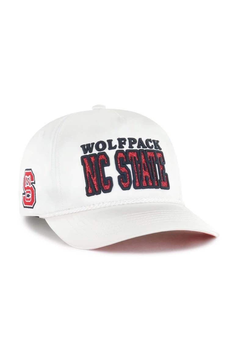 Women's '47 White NC State Wolfpack Outspoken Hitch Adjustable Hat, Main, color, White