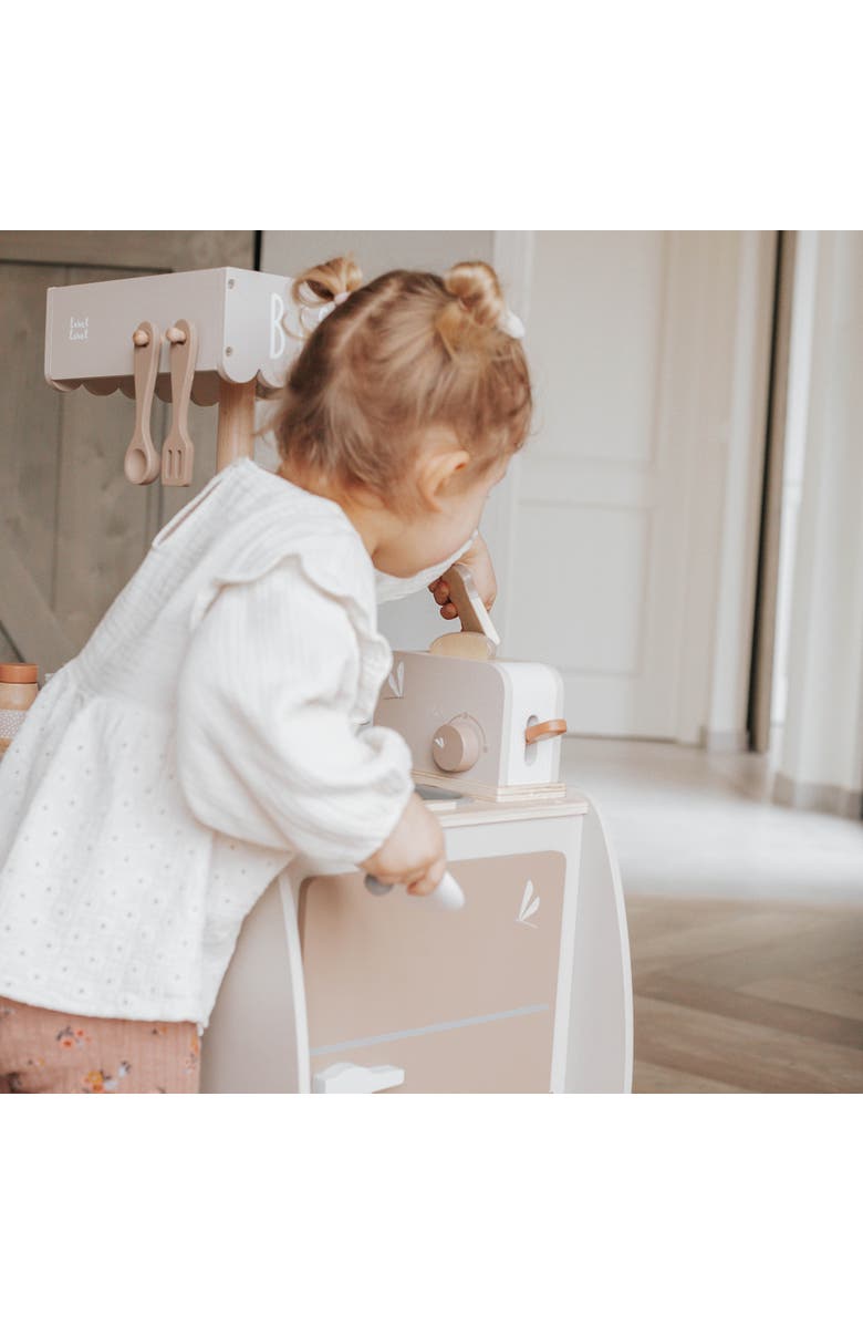 Label Label Wooden Toaster Play Set Tan, 10 Pieces, Alternate, color, Multicolored