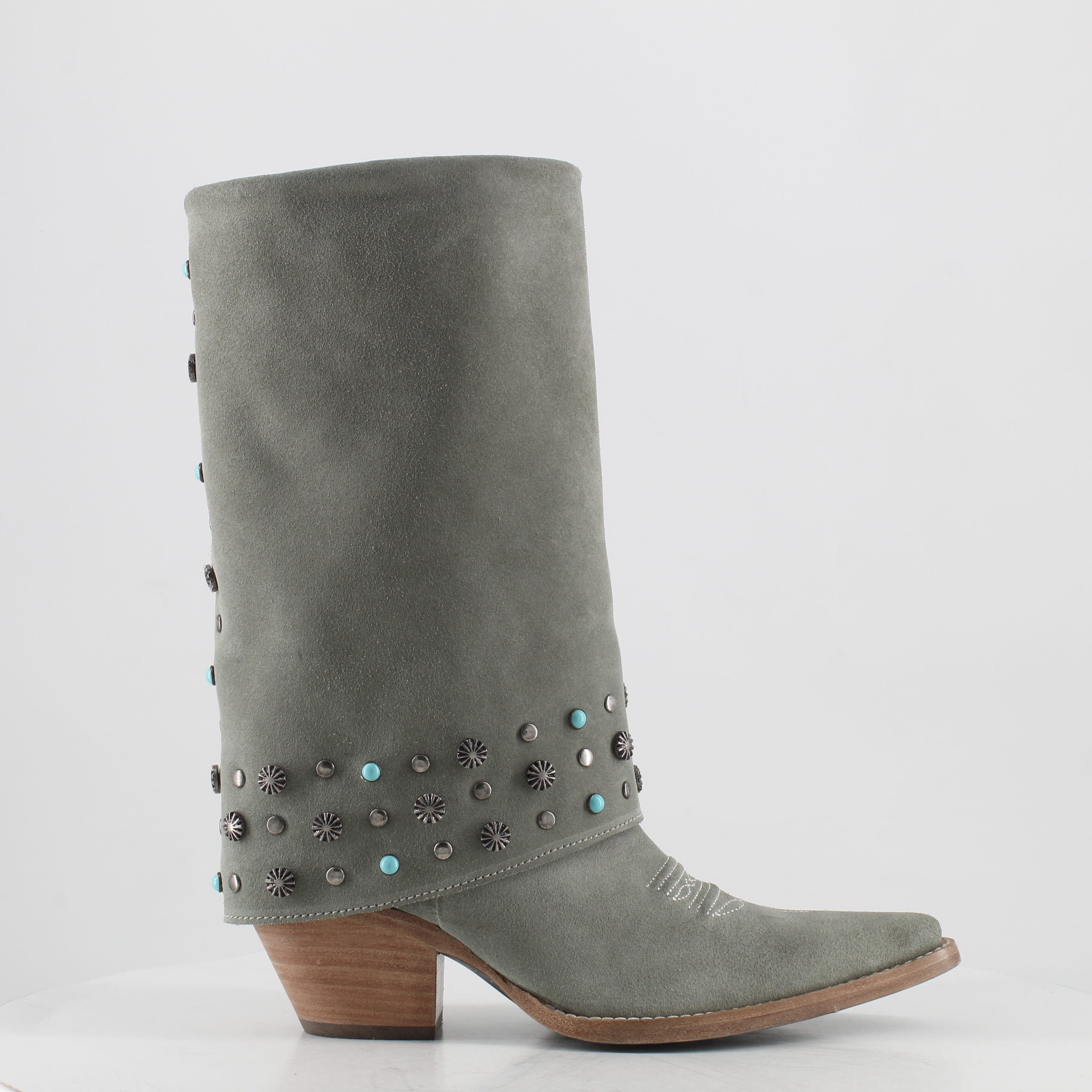 Buck & Brana Arianna Leather Boots, Main, color, Frozen