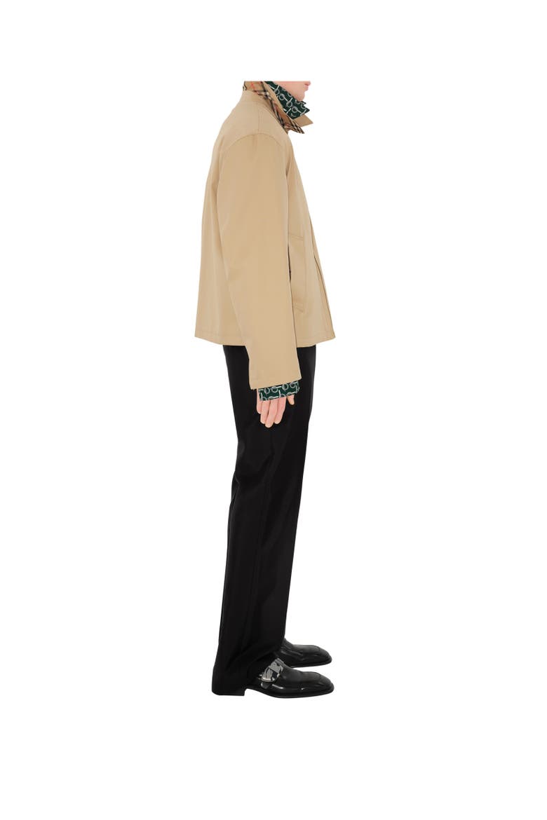 Gabardine Harrington Jacket, Alternate, color, Honey beige