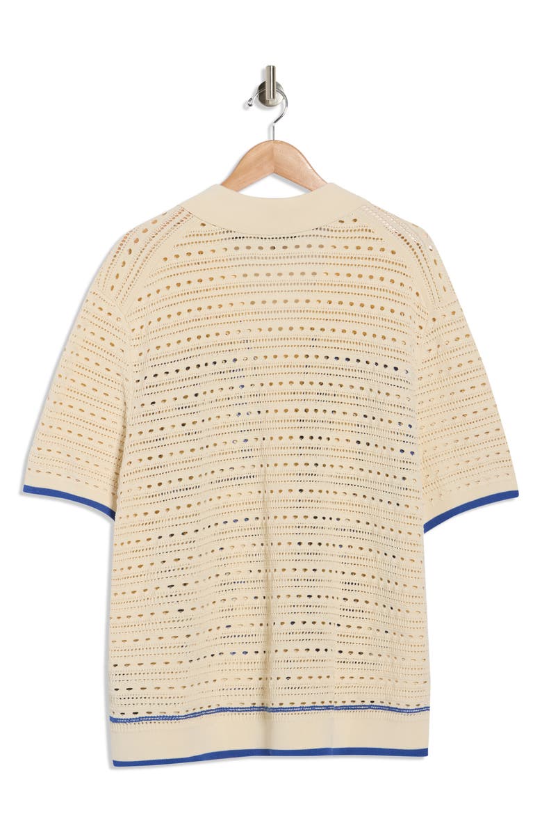 Ted Baker London Barri Embroidered Camp Shirt, Alternate, color, White/ Pastel