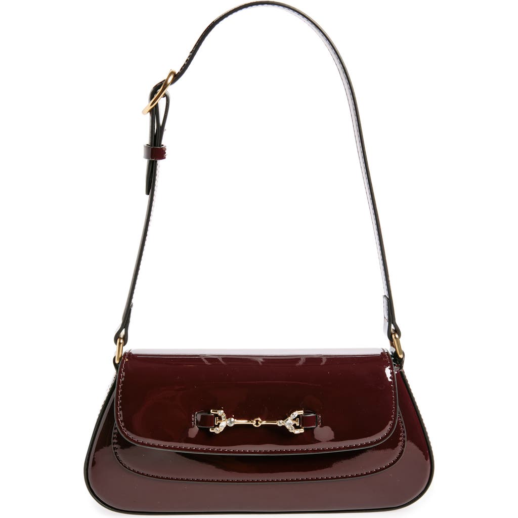 Sam Edelman Small Loraine Faux Leather Shoulder Bag in Bordeaux