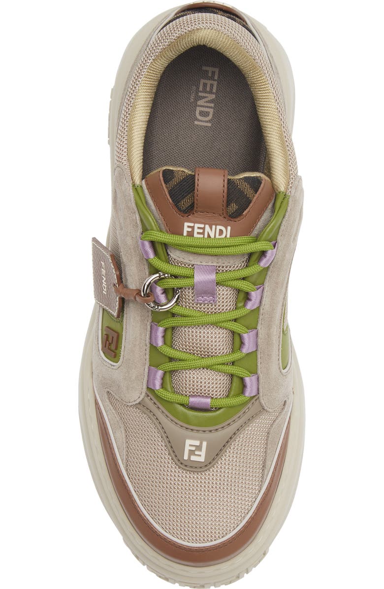 Fendi Force Low Top Sneaker, Alternate, color, Cacao Verbena Beige