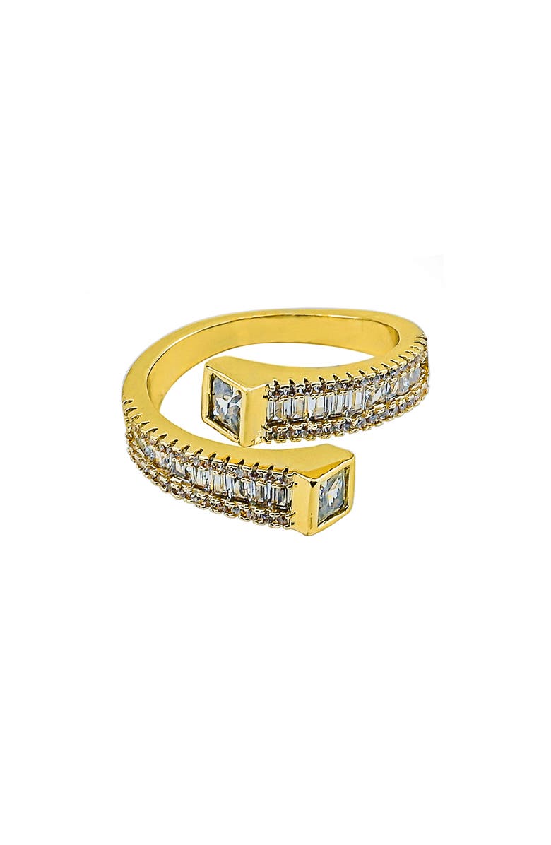 Panacea Criss Cross Ring, Main, color, Gold