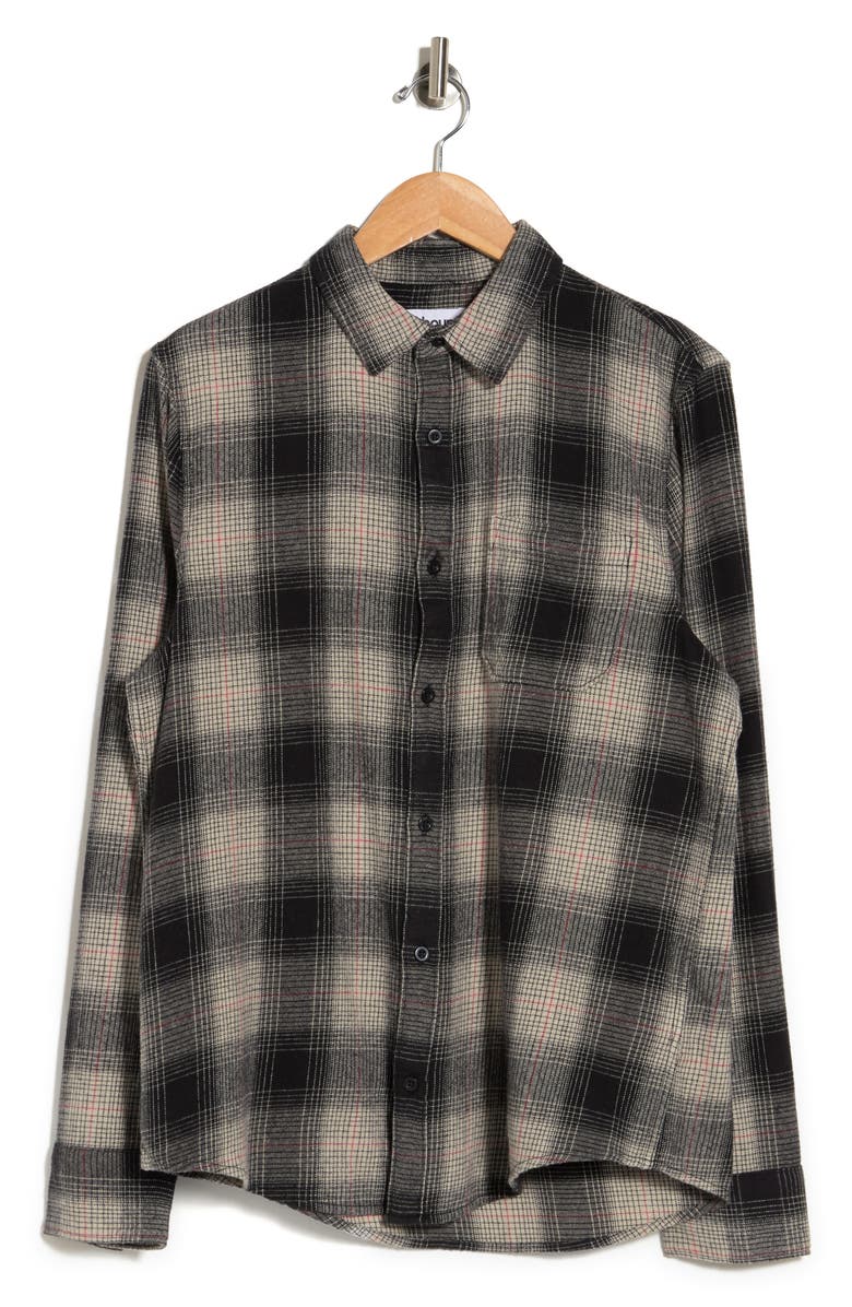 Abound Plaid Flannel Long Sleeve Shirt, Alternate, color,
