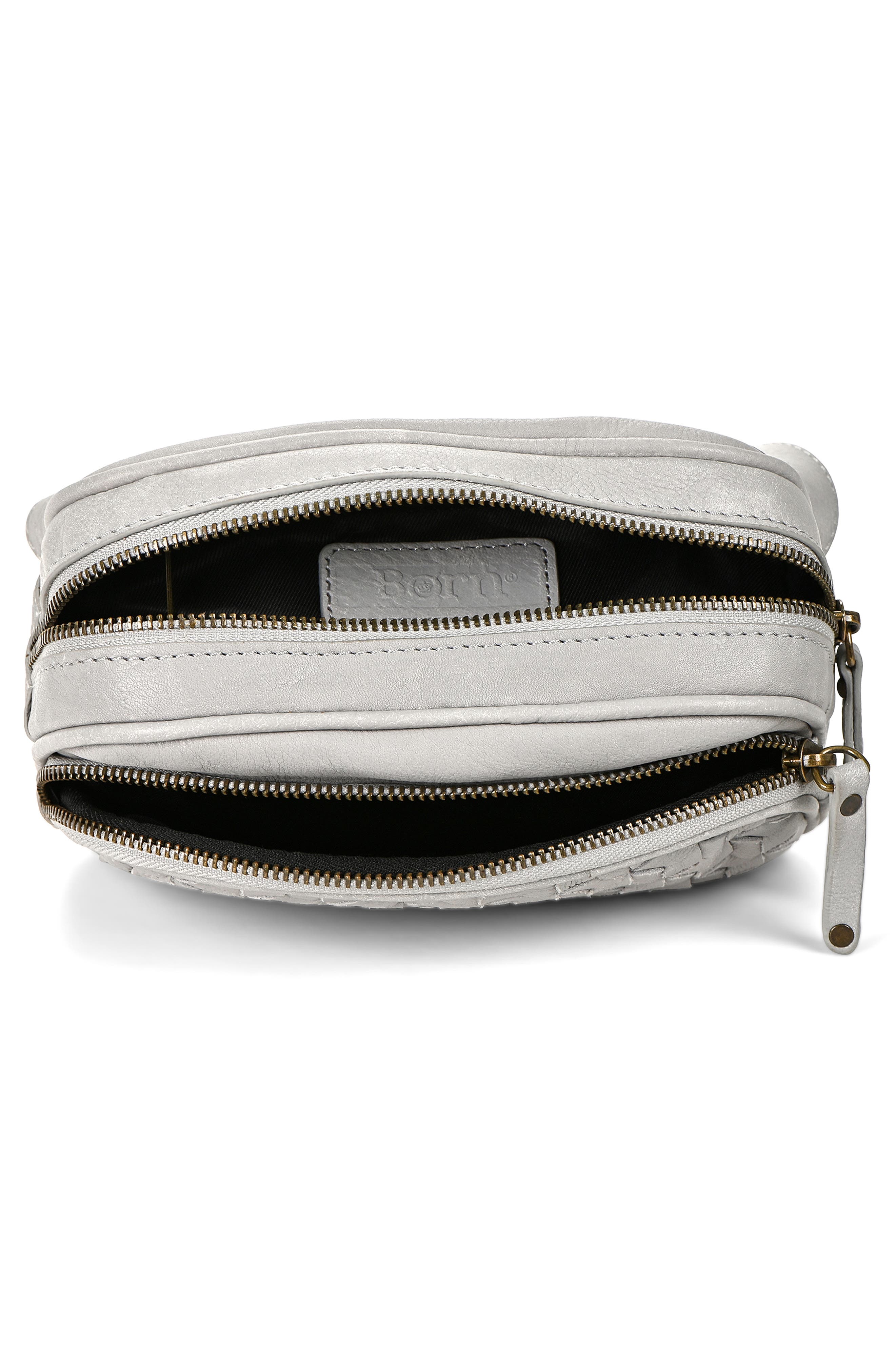 Børn Millport Woven Leather Belt Bag, Alternate, color, Dove