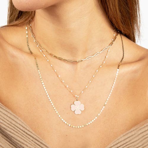The Lovery Fine Jewelry Pink Pearl Lucky Clover Charm In Pink