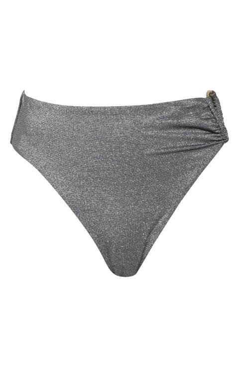 Lolita Shimmer High Waist Bikini Bottoms