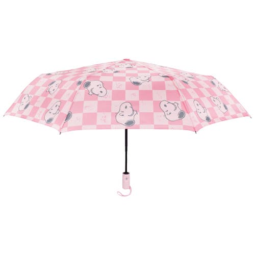 Peanuts Checker Umbrella In Brown