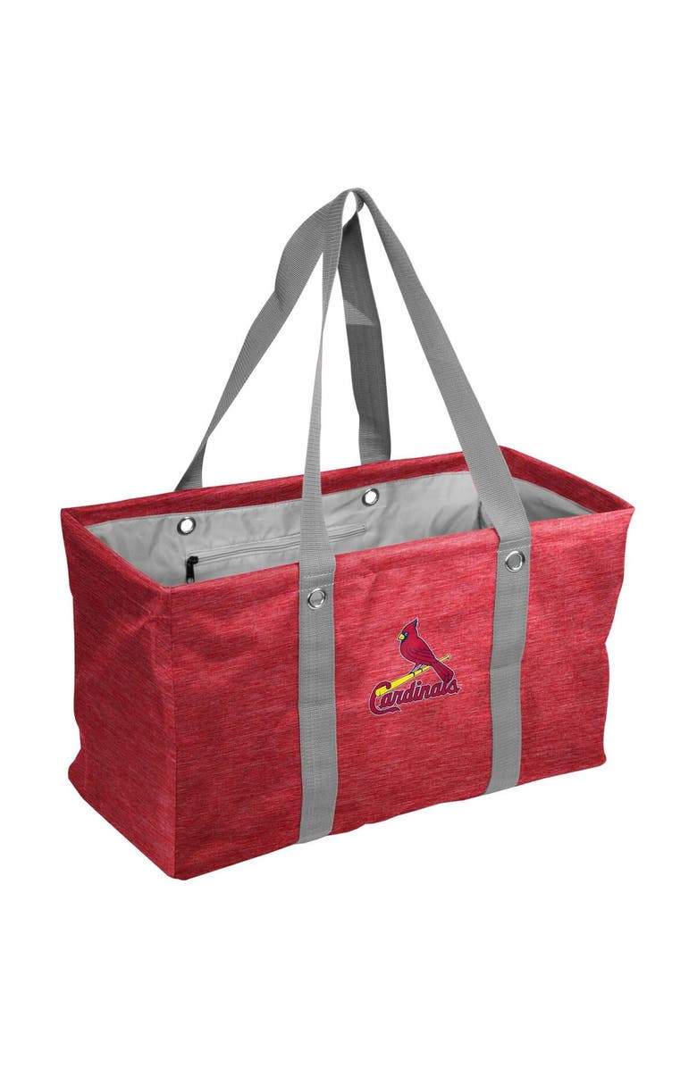 LOGO BRANDS St. Louis Cardinals Crosshatch Picnic Caddy Tote Bag, Main, color, Cardinal