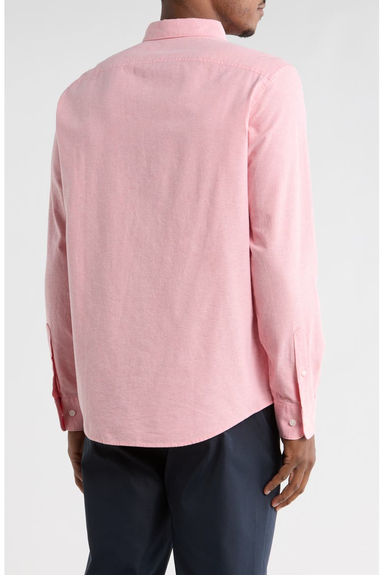 Core Oxford Button-Up Shirt, Alternate, color, LANTANA