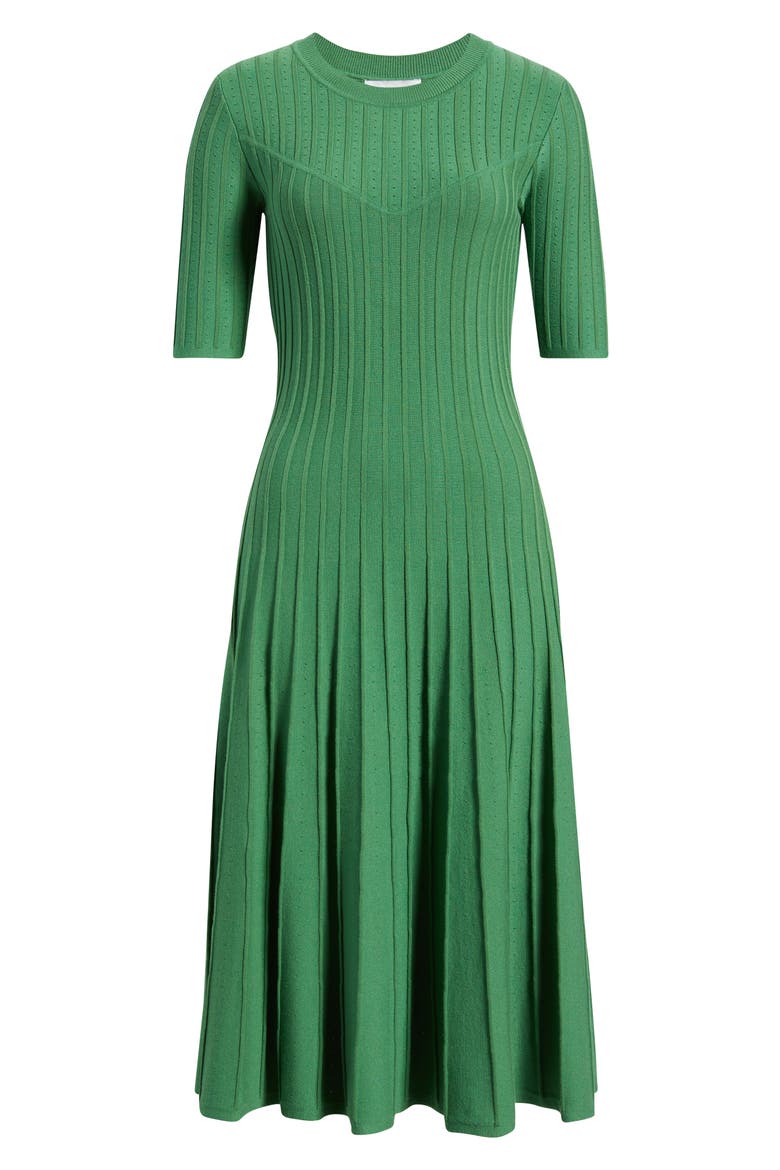 The Wanda Fit & Flare Sweater Dress, Alternate, color, MEADOW