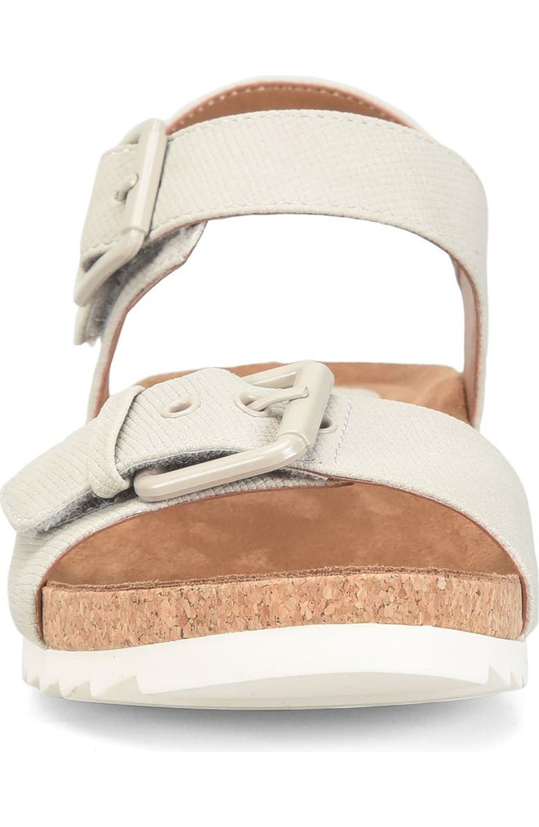 EUROSOFT Glinda Cork Wedge Sandal, Alternate, color, Mist Grey