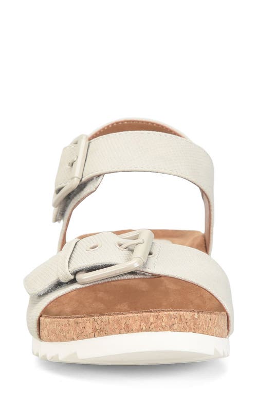 Eurosoft Glinda Cork Wedge Sandal In Mist Grey