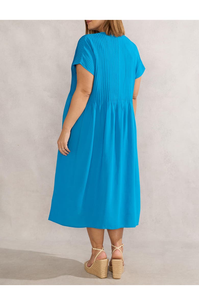 Live Unlimited Pintuck Midi Dress, Alternate, color, Blue