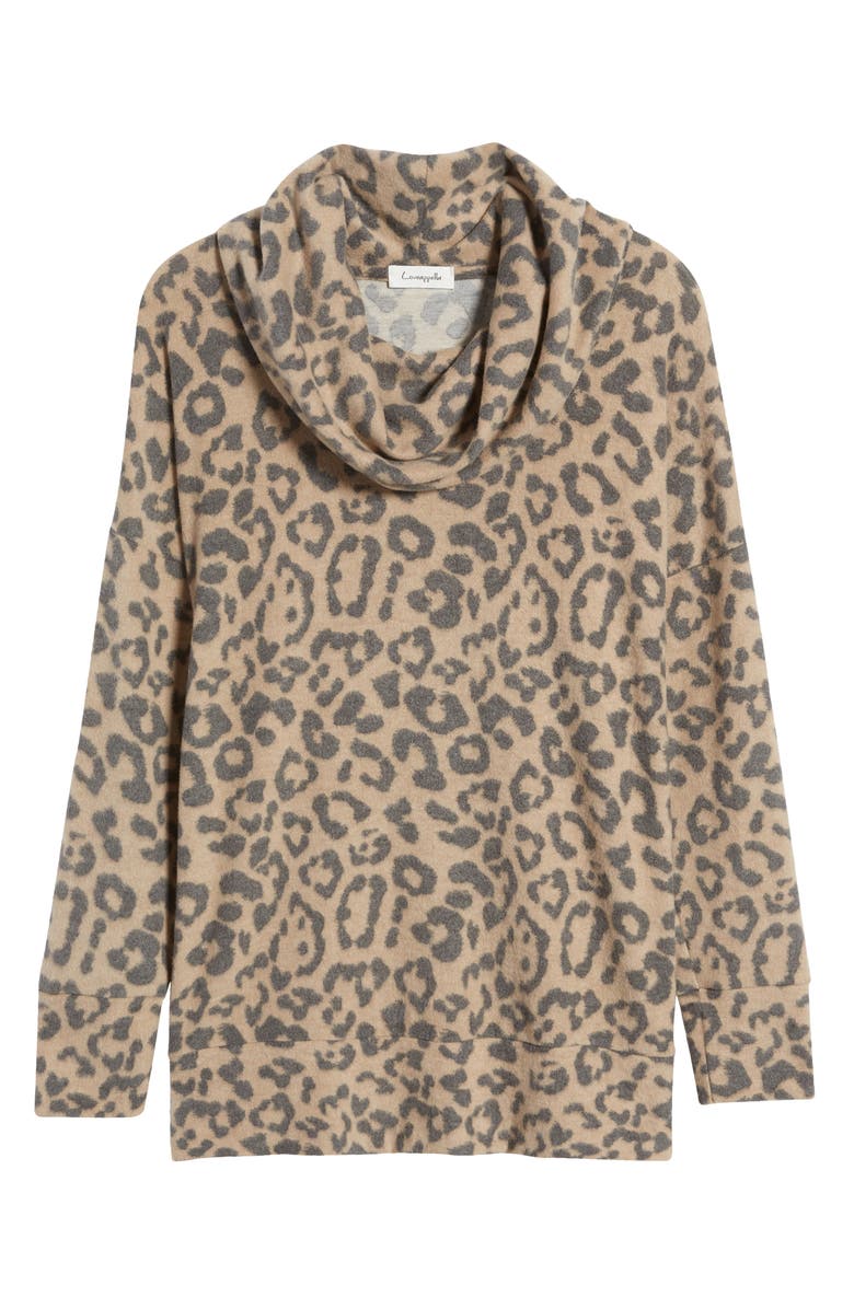 Loveappella Cowl Neck Tunic, Alternate, color,