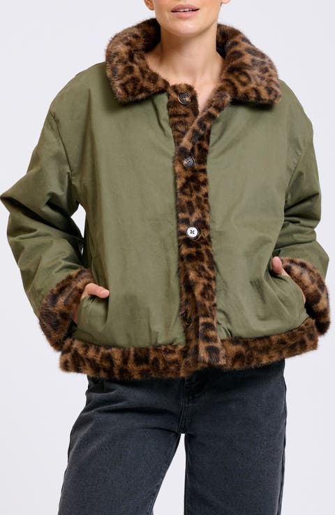 Summit Reversible Faux Fur Jacket