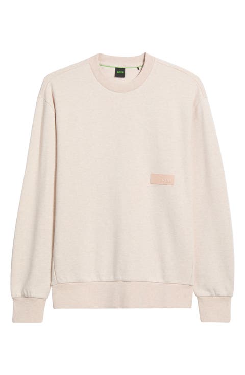 Cotton Blend Crewneck Sweatshirt