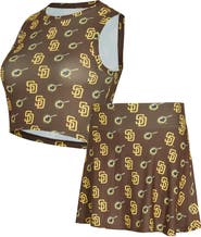 CONCEPTS SPORT Women's Concepts Sport Brown San Diego Padres Knit Tank Top & Skort Set