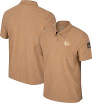 COLOSSEUM Men's Colosseum Khaki Gonzaga Bulldogs OHT Military Appreciation Cloud Jersey Desert Polo