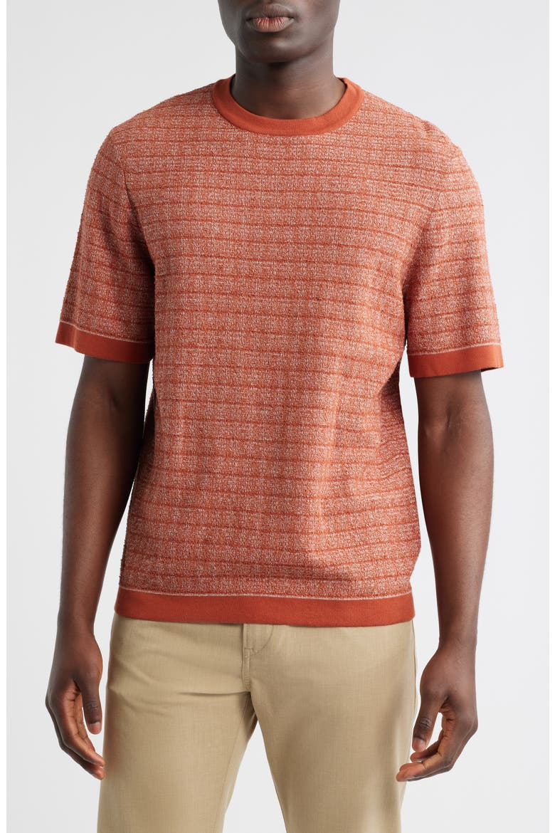 Jiordano Cotton Blend T-Shirt, Main, color, DARK ORANGE