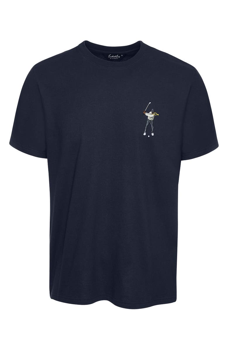 Eastside Golf Core Logo Embroidered T-Shirt, Main, color, Midnight Navy