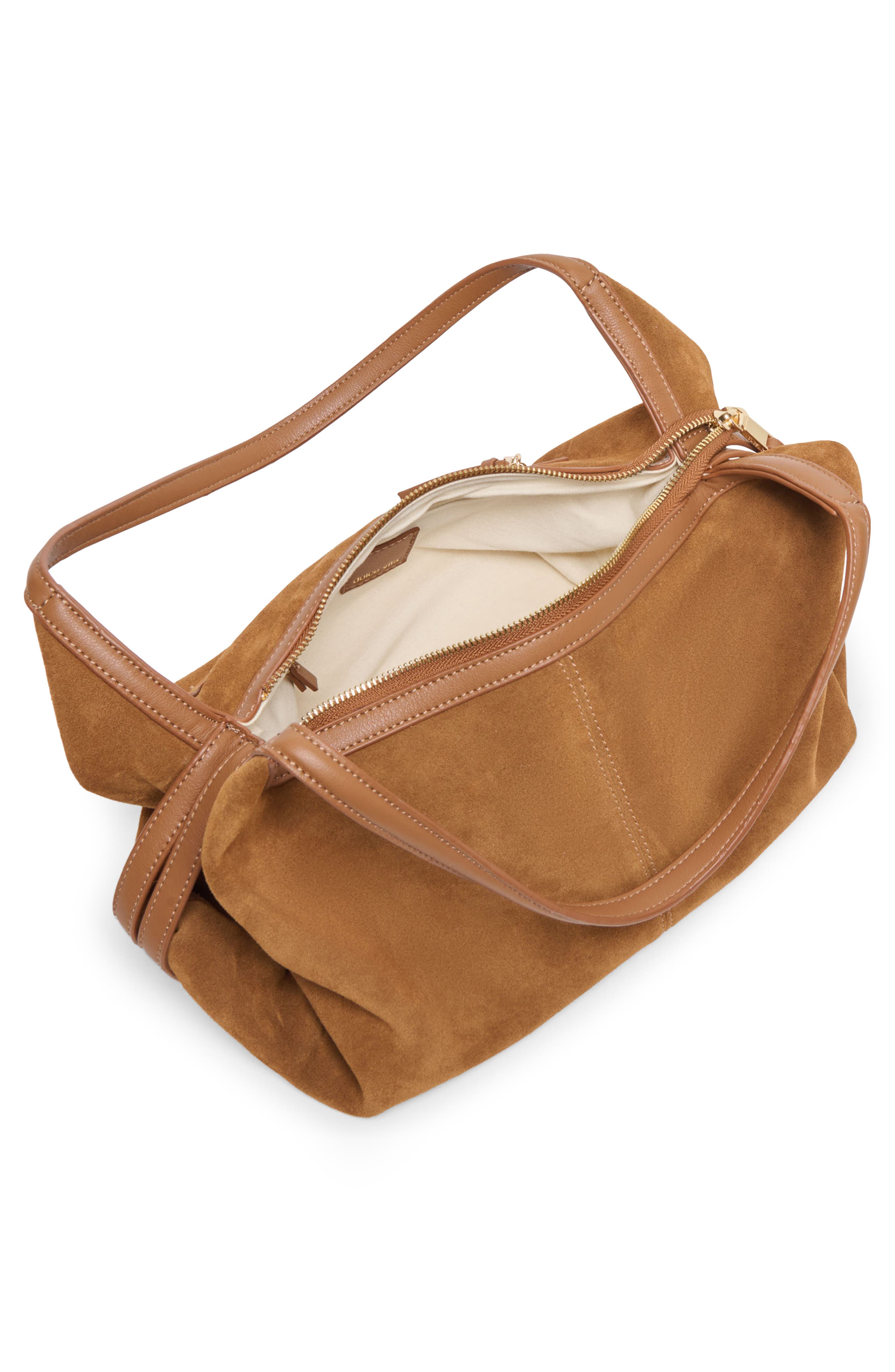 Dolce Vita Billy Leather Shoulder Bag, Alternate, color, Cognac