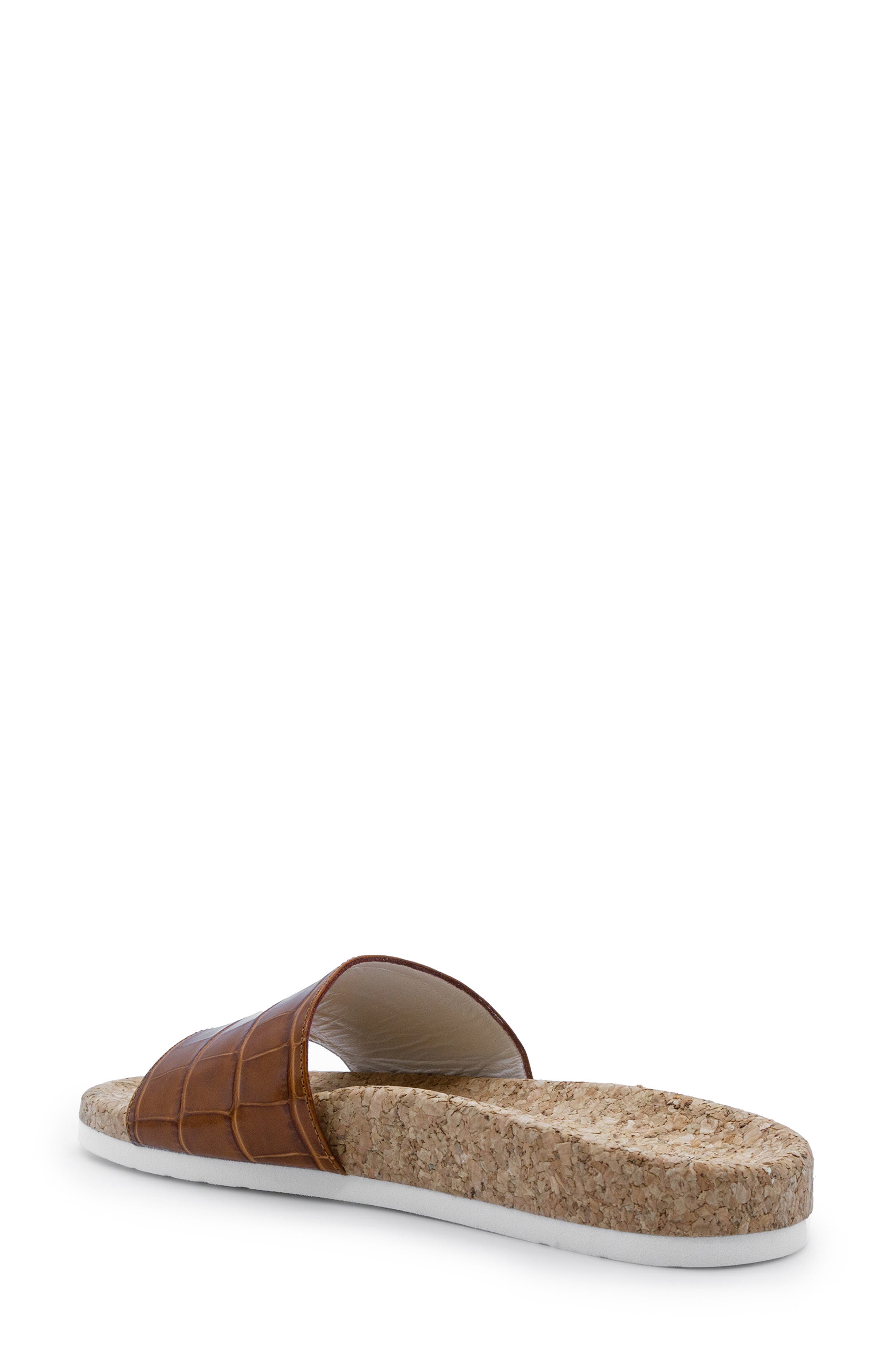 Italeau Molly Croc Embossed Waterproof Slide Sandal, Alternate, color, 